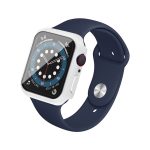 IMAK stoßfeste PC-Schutzhülle mit gehärtetem Glasfilm, For Apple Watch Series 6 & SE & 5 & 4 44mm, For Apple Watch Series 3 & 2 & 1 42mm, For Apple Watch Series 6 & SE & 5 & 4 40mm, For Apple Watch Series 3 & 2 & 1 38mm – Bild 3
