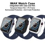 IMAK stoßfeste PC-Schutzhülle mit gehärtetem Glasfilm, For Apple Watch Series 6 & SE & 5 & 4 44mm, For Apple Watch Series 3 & 2 & 1 42mm, For Apple Watch Series 6 & SE & 5 & 4 40mm, For Apple Watch Series 3 & 2 & 1 38mm – Bild 6