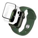 imak PC-Gehäuse mit gehärteter Glasfolie, For Apple Watch Series 8 / 7 41mm, For Apple Watch Series 8 / 7 45mm