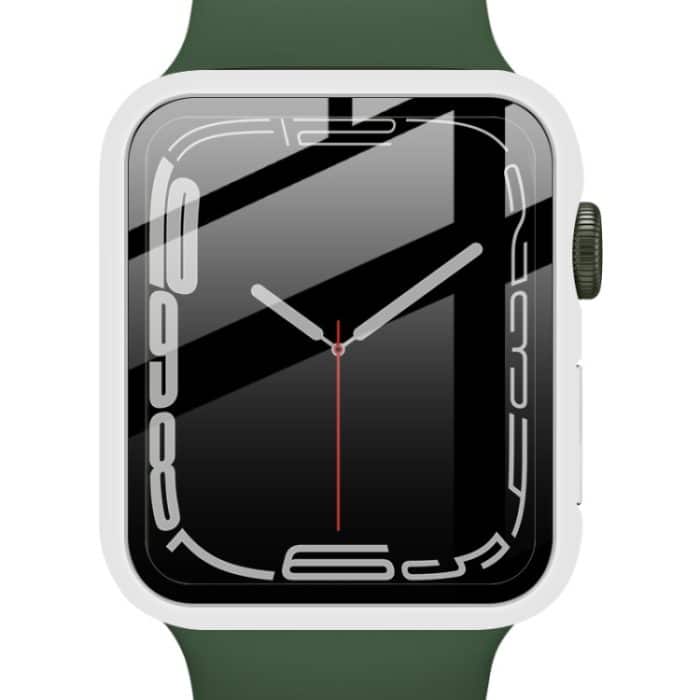 imak PC-Gehäuse mit gehärteter Glasfolie, For Apple Watch Series 8 / 7 41mm, For Apple Watch Series 8 / 7 45mm – Bild 4