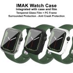 imak PC-Gehäuse mit gehärteter Glasfolie, For Apple Watch Series 8 / 7 41mm, For Apple Watch Series 8 / 7 45mm – Bild 7