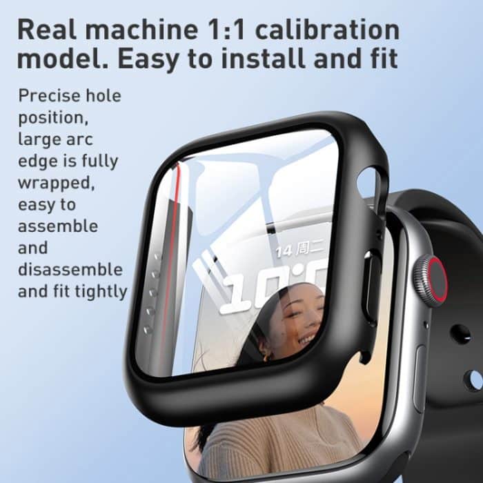 ROCK 2-in-1 PC-Rahmen + Filmschutzhülle für die Apple Watch-Serie, 6 & SE & 5 & 4 44mm, 3 & 2 & 1 42mm, 6 & SE & 5 & 4 40mm, 3 & 2 & 1 38mm – Bild 4