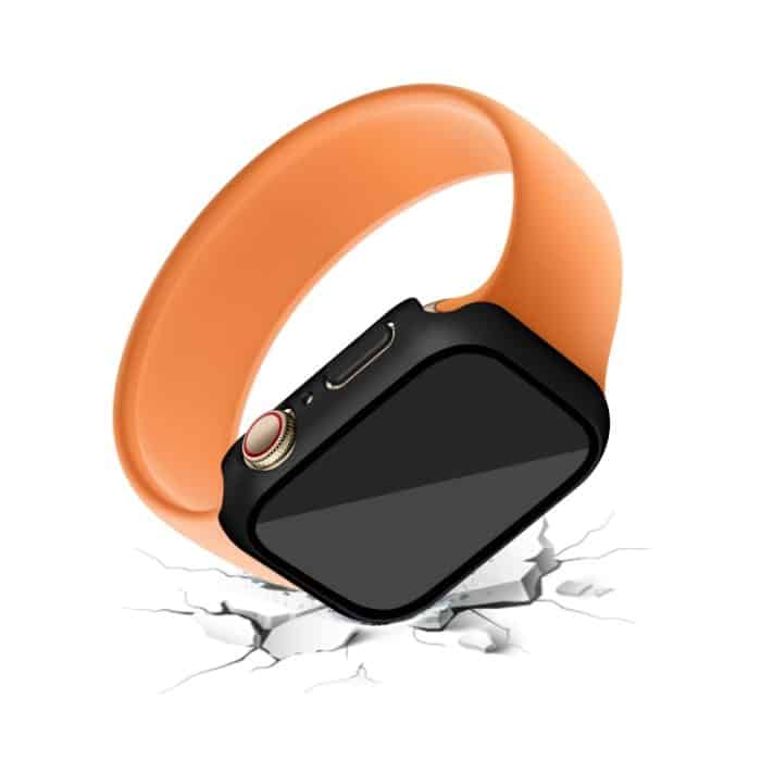 Galvanisierender, mattierter All-Inclusive-PC + Uhrengehäuse aus gehärtetem Glas, For Apple Watch Series 9 / 8 / 7 41mm, For Apple Watch Series 9 / 8 / 7 45mm – Bild 4