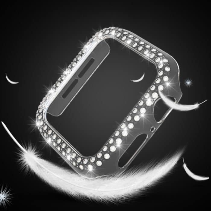 Zweireihiges Diamant-PC-Uhrengehäuse für die Apple Watch-Serie, 7 41mm, 7 45mm – Bild 2