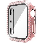 Zweireihiges Diamant-PC+Hartglas-Uhrengehäuse für die Apple Watch-Serie, 6&SE&5&4 40mm, 6&SE&5&4 44mm, 6&SE&5&4 40mm / 3&2&1 38mm