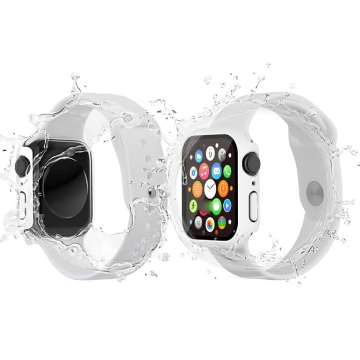 Wasserdichtes Uhrengehäuse aus PC und gehärtetem Film, For Apple Watch Series 9 / 8 / 7 41mm, For Apple Watch Series 9 / 8 / 7 45mm – Bild 5