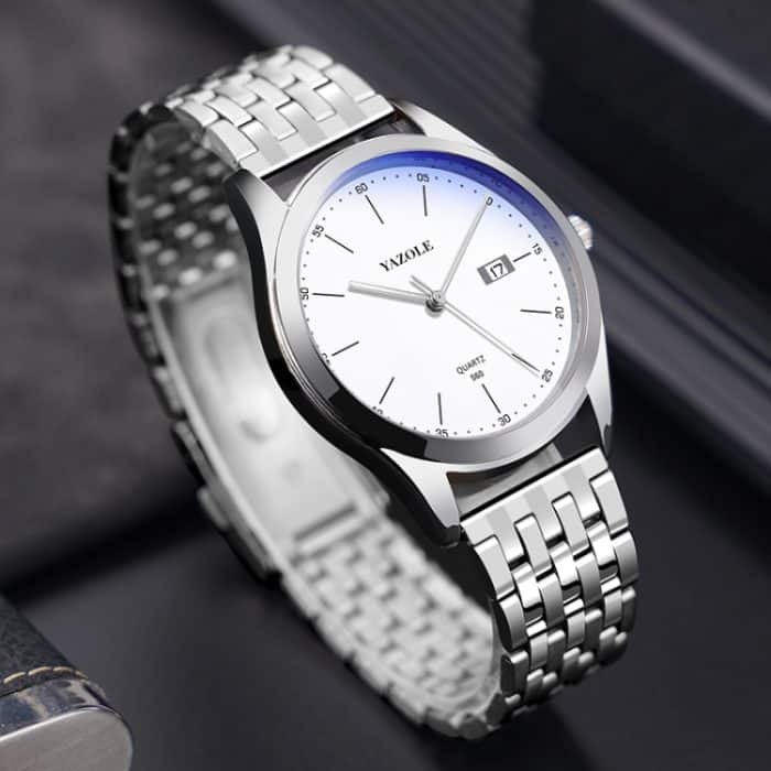YAZOLE 560 Edelstahlband Quarzwerk Wasserdichte Herrenuhr – Bild 2