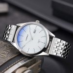 YAZOLE 560 Edelstahlband Quarzwerk Wasserdichte Herrenuhr – Bild 3