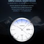 YAZOLE 560 Edelstahlband Quarzwerk Wasserdichte Herrenuhr – Bild 5