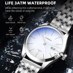 YAZOLE 560 Edelstahlband Quarzwerk Wasserdichte Herrenuhr – Bild 6