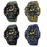 SKMEI 1965 Edelstahl-Schnalle, PU-Armband, wasserdichte elektronische Uhr – Bild 2