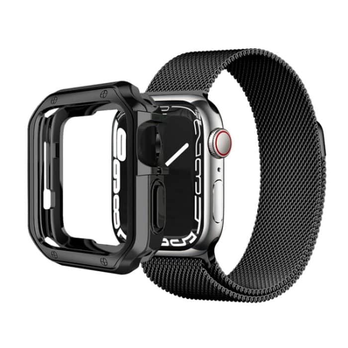 Uhrengehäuse mit TPU-Rahmen, For Apple Watch Series 9 / 8 / 7 41mm, For Apple Watch Series 9 / 8 / 7 45mm, For Apple Watch Series 6 & SE & 5 & 4 44mm, For Apple Watch Series 6 & SE & 5 & 4 40mm, For Apple Watch Series 3 & 2 & 1 42mm... – Bild 4