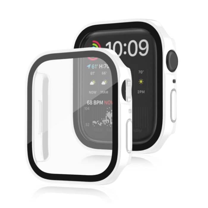Life Wasserdichter 2-in-1-PC-Rahmen + Schutzhülle aus gehärtetem Glas, For Apple Watch Series 9 / 8 / 7 45mm, For Apple Watch Series 9 / 8 / 7 41mm, For Apple Watch Series 6 / 5 / 4 / SE 44mm, For Apple Watch Series 6 / 5 / 4 / SE 40mm – Bild 1