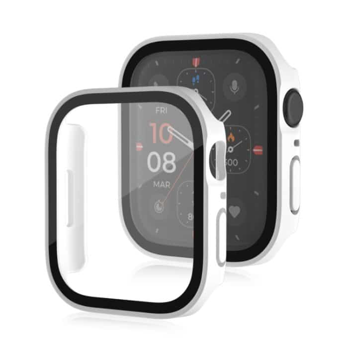 Life Wasserdichter, mattierter 2-in-1-PC-Rahmen + Schutzhülle aus gehärtetem Glas, For Apple Watch Series 9 / 8 / 7 45mm, For Apple Watch Series 9 / 8 / 7 41mm, For Apple Watch Series 6 / 5 / 4 / SE 44mm, For Apple Watch Series 6 / 5 / 4 / SE 40mm... – Bild 1