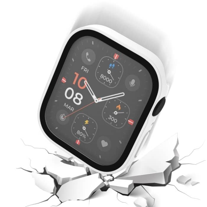Life Wasserdichter, mattierter 2-in-1-PC-Rahmen + Schutzhülle aus gehärtetem Glas, For Apple Watch Series 9 / 8 / 7 45mm, For Apple Watch Series 9 / 8 / 7 41mm, For Apple Watch Series 6 / 5 / 4 / SE 44mm, For Apple Watch Series 6 / 5 / 4 / SE 40mm... – Bild 4