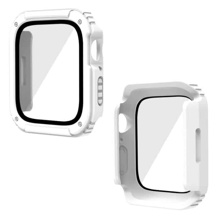 2-in-1-Schutzhülle aus gehärtetem Glas, For Apple Watch Series 9 / 8 / 7 45mm, For Apple Watch Series 9 / 8 / 7 41mm, For Apple Watch Series 6 / 5 / 4 / SE 44mm, For Apple Watch Series 6 / 5 / 4 / SE 40mm, For Apple Watch Series 3 & 2 & 1 42mm... – Bild 2