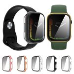 PC-Uhrengehäuse mit gehärtetem Glas und Filmbeschichtung, For Apple Watch Series 9 / 8 & 7 45mm, For Apple Watch Series 9 / 8 & 7 41mm – Bild 3