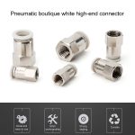 LAIZE 10 Stück gerader pneumatischer Schnellmontage-Anschluss mit Innengewinde, PCF4-01 (10pcs), PCF4-02 (10pcs), PCF6-01 (10pcs), PCF6-02 (2pcs), PCF6-03 (2pcs), PCF6-04 (1pc), PCF8-01 (2pcs), PCF8-02 (2pcs), PCF8-03 (1pc), PCF8-04 (1pc), PCF10-01 (1p... – Bild 2