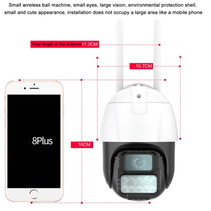 EDA003800501_2.jpg QX67 Humanoidenerkennung AI Alarm WiFi Dome IP-Kamera, – Bild 3