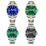 Ochstin 5019F Fashion Business Single Calendar Wasserdichte Quarzuhr mit Edelstahlarmband – Bild 2