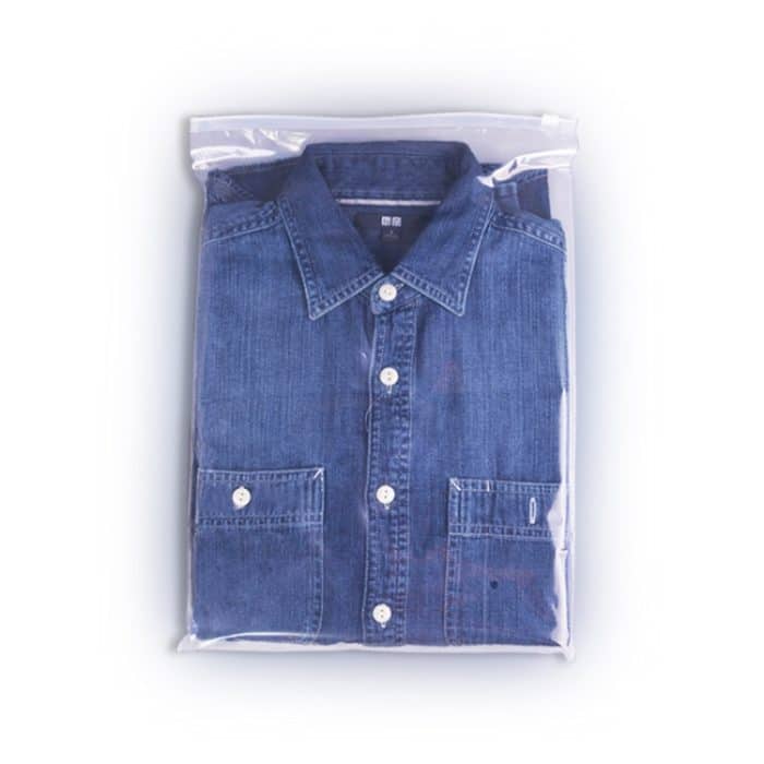 100 PCS Lot Lagerung Tasche PE Zipper Lock Tragbare Reise Tasche Hause Lagerung Organizati Tasche Kleidung Lagerung, 27 x 35cm, 25 x 30cm, 35 x 45cm – Bild 2