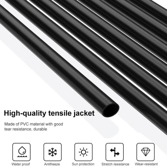 DC-Buchse auf DC-Stecker-Stromanschluss-Verlängerungskabel, 0.37m 3 in 1, 0.37m 4 in 1, 0.37m 6 in 1, 0.42m 8 in 1, 0.5m 2 in 1 – Bild 3