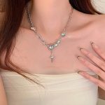 Vielseitige Alphabet-Halskette für Damen aus Titanstahl mit gedrehter Kette