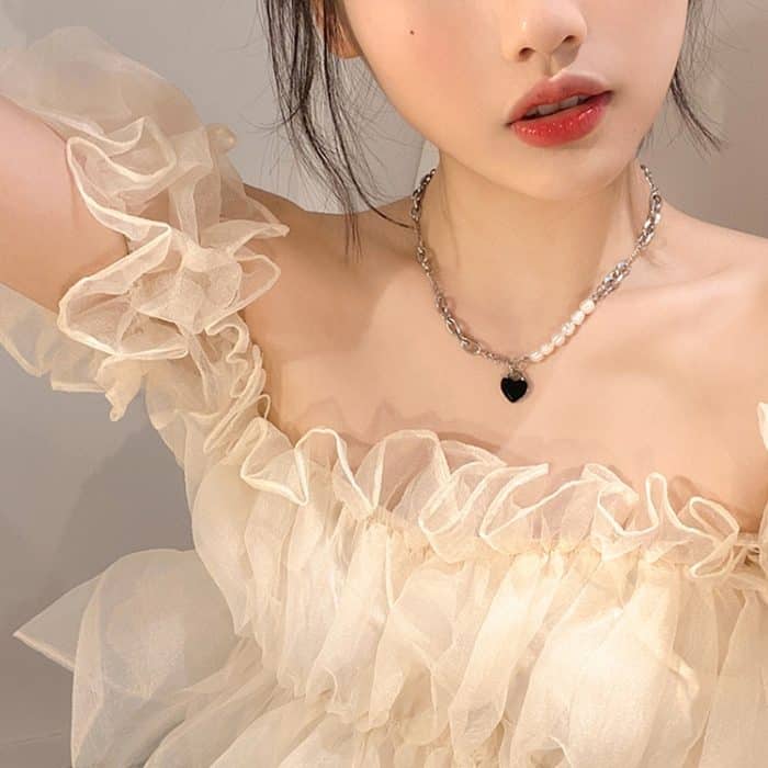 Vielseitige Alphabet-Halskette für Damen aus Titanstahl mit gedrehter Kette – Bild 4