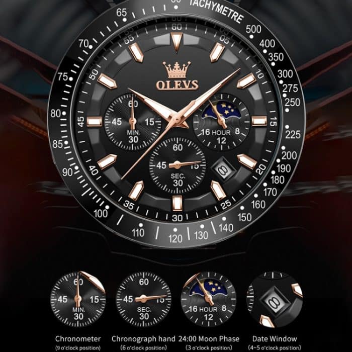 EDA0047693_B4.jpg OLEVS 9957 Herren leuchtende wasserdichte Lederarmband-Quarzuhr – Bild 6