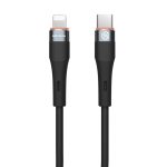 Nillkin 2,4 A USB-C/Typ-C auf 8-poliges Silikon-Datenkabel, Länge: 1,2 m