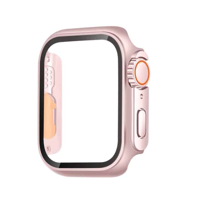Integriertes Uhrengehäuse aus gehärtetem Film und Hybrid-PC, For Apple Watch Series 6 / 5 / 4 / SE 44mm, For Apple Watch Series 6 / 5 / 4 / SE 40mm, For Apple Watch Series 9 / 8 / 7 45mm, For Apple Watch Series 9 / 8 / 7 41mm – Bild 1