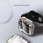 Integriertes Uhrengehäuse aus gehärtetem Film und Hybrid-PC, For Apple Watch Series 6 / 5 / 4 / SE 44mm, For Apple Watch Series 6 / 5 / 4 / SE 40mm, For Apple Watch Series 9 / 8 / 7 45mm, For Apple Watch Series 9 / 8 / 7 41mm – Bild 6