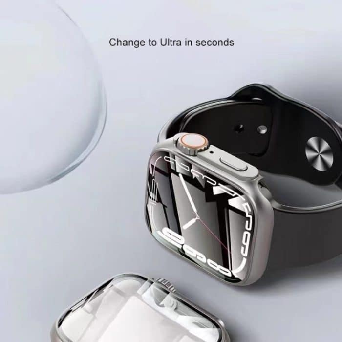 Integriertes Uhrengehäuse aus gehärtetem Film und Hybrid-PC, For Apple Watch Series 6 / 5 / 4 / SE 44mm, For Apple Watch Series 6 / 5 / 4 / SE 40mm, For Apple Watch Series 9 / 8 / 7 45mm, For Apple Watch Series 9 / 8 / 7 41mm – Bild 6