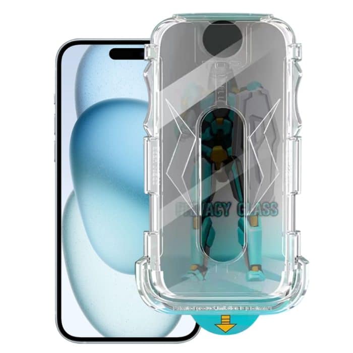 Einfache Installation der 28-Grad-Sichtschutzfolie aus gehärtetem Glas – Bild 1