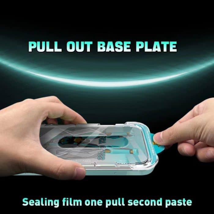 Einfache Installation der 28-Grad-Sichtschutzfolie aus gehärtetem Glas – Bild 6