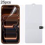 25 Stück Vollbild-Schutzfolie, explosionsgeschützte Hydrogelfolie, For iPhone 16 Pro Max, For iPhone 16 Pro, For iPhone 16 Plus, For iPhone 16, For iPhone 15 Pro Max, For iPhone 15 Pro, For iPhone 15 Plus, For iPhone 15