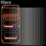 50 Stück 0,26 mm 9H 2,5D gehärtete Glasfolie, For iPhone 16 Pro Max, For iPhone 16 Pro, For iPhone 16 Plus, For iPhone 16, For iPhone 15 Plus / 15 Pro Max, For iPhone 15 / 15 Pro