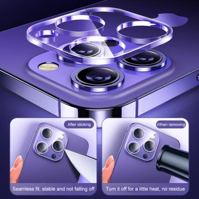 50 Stück gehärtetes Glas für die Rückseite der Kamera, For iPhone 15 Pro / 15 Pro Max, For iPhone 15 / 15 Plus – Bild 3