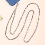 Metallkette zum Umhängen, Handy-Lanyard mit Clip, Länge: 1,25 m