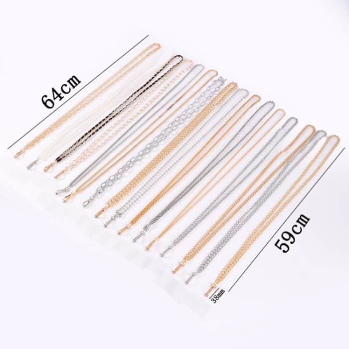 Metallkette zum Umhängen, Handy-Lanyard mit Clip, Länge: 1,25 m – Bild 2