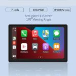X70-1 Auto 7 Zoll IPS Tragbarer Smart-Bildschirm Drahtlose Bildschirmprojektion Carplay Android Auto, mit Rückfahrkamera, with Reversing Camera – Bild 4