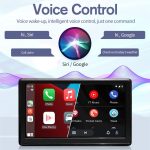 X70-1 Auto 7 Zoll IPS Tragbarer Smart-Bildschirm Drahtlose Bildschirmprojektion Carplay Android Auto, mit Rückfahrkamera, with Reversing Camera – Bild 6