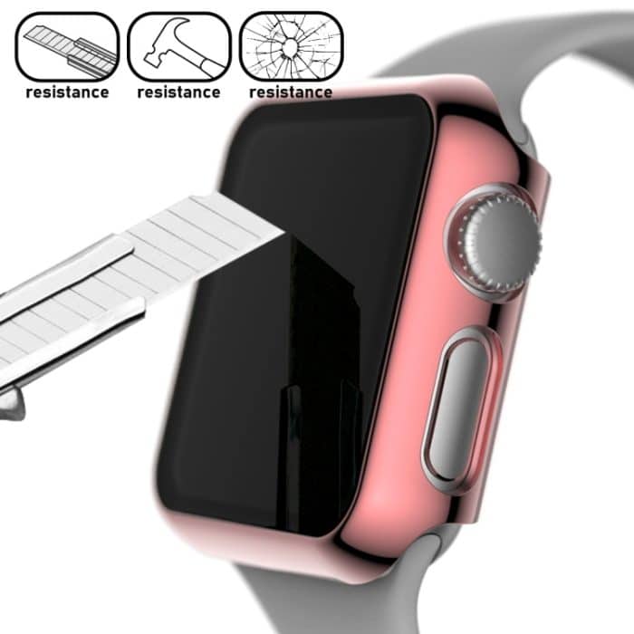 Vollständige Abdeckung aus beschichtetem TPU-Gehäuse, For Apple Watch Series 3 & 2 & 1 38mm, For Apple Watch Series 3 & 2 & 1 42mm, For Apple Watch Series 5 & 4 40mm, For Apple Watch Series 5 & 4 44mm – Bild 2