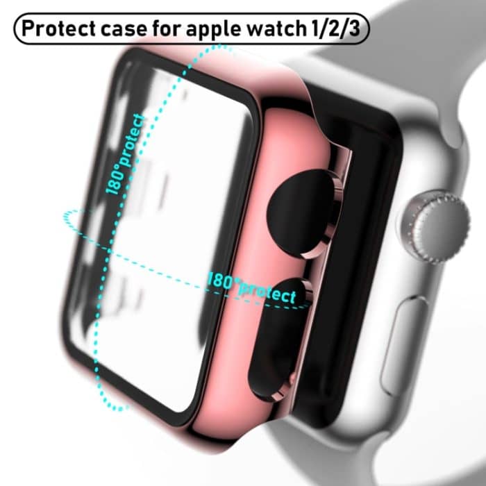 Vollständige Abdeckung aus beschichtetem TPU-Gehäuse, For Apple Watch Series 3 & 2 & 1 38mm, For Apple Watch Series 3 & 2 & 1 42mm, For Apple Watch Series 5 & 4 40mm, For Apple Watch Series 5 & 4 44mm – Bild 3