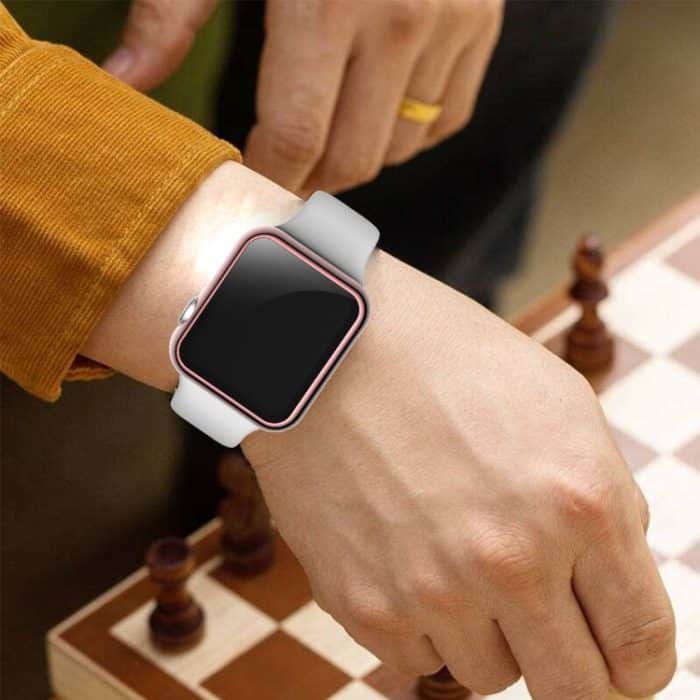 Vollständige Abdeckung aus beschichtetem TPU-Gehäuse, For Apple Watch Series 3 & 2 & 1 38mm, For Apple Watch Series 3 & 2 & 1 42mm, For Apple Watch Series 5 & 4 40mm, For Apple Watch Series 5 & 4 44mm – Bild 8