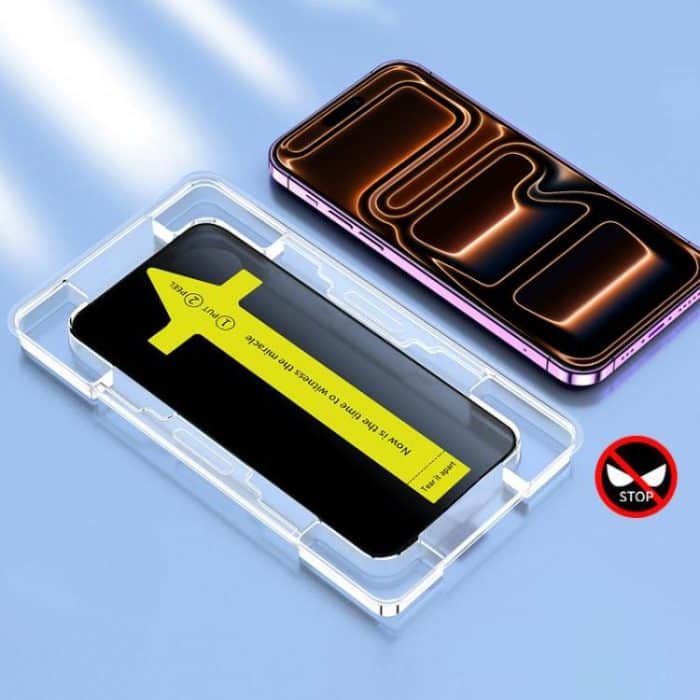 EDA005938217.jpg Anti-Peeping, schnelle Befestigung, staubdicht, antistatisch, gehärtete Glasfolie, For iPhone 16 Pro Max, For iPhone 16 Pro, For iPhone 16 Plus / 15 Plus, For iPhone 16 / 15, For iPhone 15 Pro Max, For iPhone 15 Pro, For iPhone 13 Pro Max / 14 Plus... – Bild 1