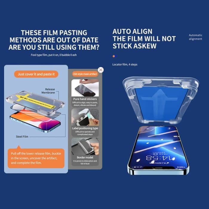 25 Stück Anti-Peeping-Schnellbefestigung, staubdicht, antistatisch, gehärtetes Glas, For iPhone 16 Pro Max, For iPhone 16 Pro, For iPhone 16 Plus / 15 Plus, For iPhone 16 / 15, For iPhone 15 Pro Max, For iPhone 15 Pro, For iPhone 13 Pro Max / 14 Plus... – Bild 3