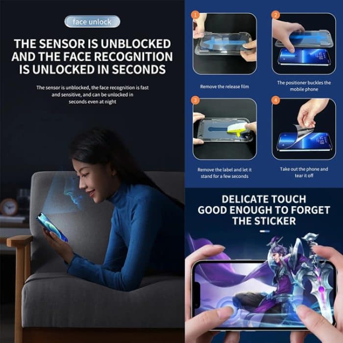 25 Stück Anti-Peeping-Schnellbefestigung, staubdicht, antistatisch, gehärtetes Glas, For iPhone 16 Pro Max, For iPhone 16 Pro, For iPhone 16 Plus / 15 Plus, For iPhone 16 / 15, For iPhone 15 Pro Max, For iPhone 15 Pro, For iPhone 13 Pro Max / 14 Plus... – Bild 6