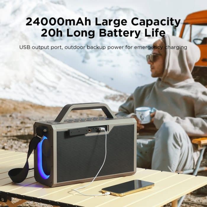 Joyroom JR-MW03 Pies Series Party-Doppelmikrofon-Bluetooth-Lautsprecher – Bild 7