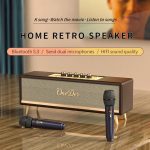 Oneder D8 Kabelloser Retro-Bluetooth-Lautsprecher mit zwei Mikrofonen – Bild 3